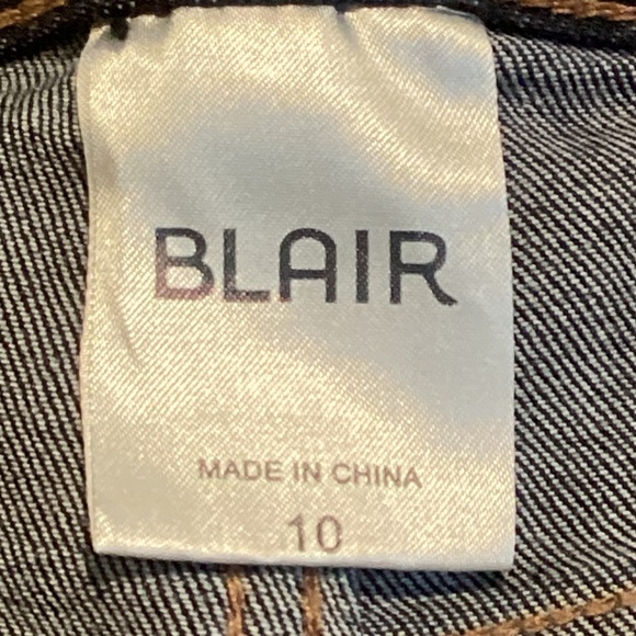 BLAIR DenimEase Classic 5-Pocket Jeans, Dark Wash, Size 10 - Picture 13 of 15